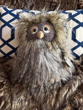 Jellycat Furry Brown & Tan Owl Plush